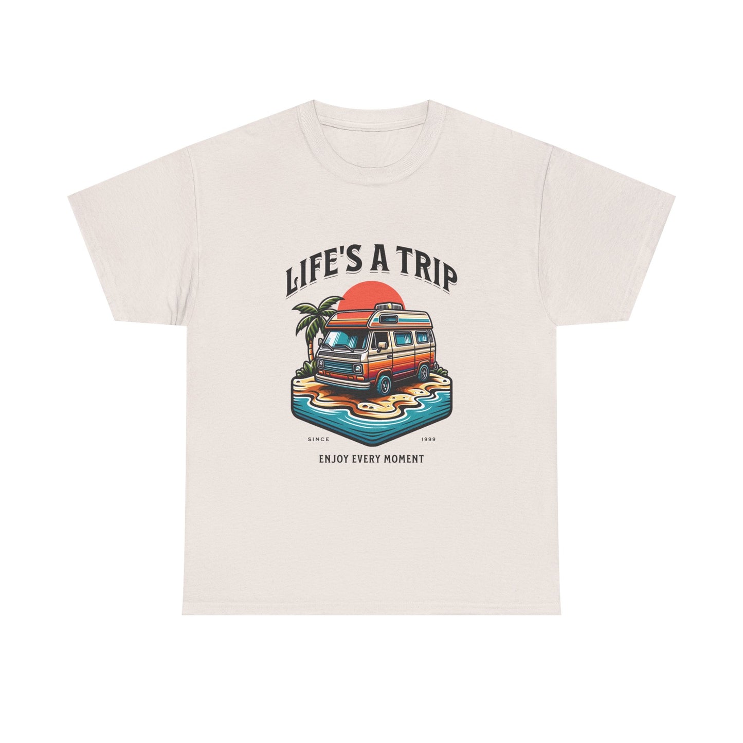 Travel Tee - Life's a Trip Unisex Heavy Cotton Tee