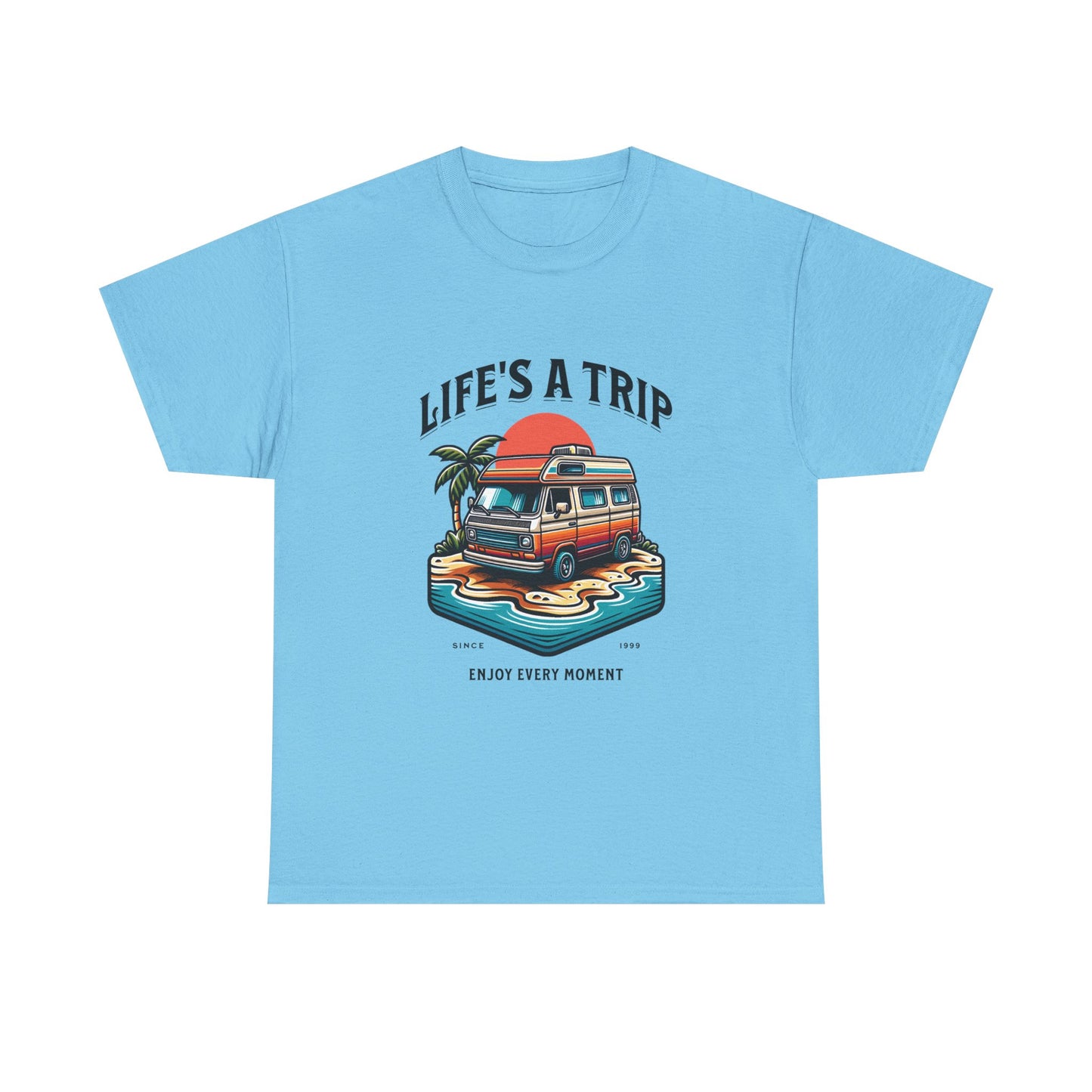 Travel Tee - Life's a Trip Unisex Heavy Cotton Tee