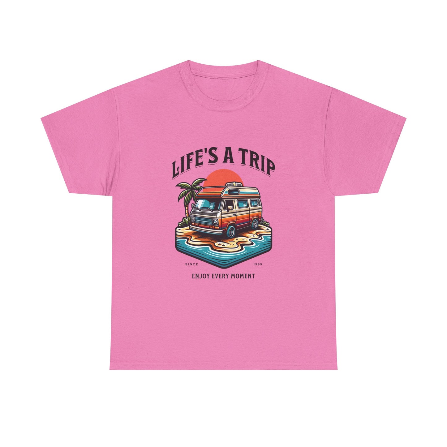 Travel Tee - Life's a Trip Unisex Heavy Cotton Tee