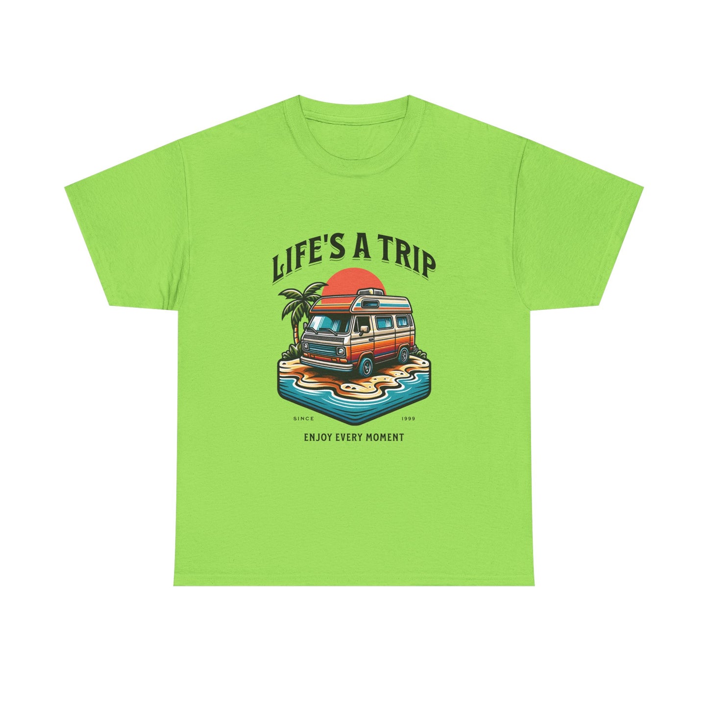 Travel Tee - Life's a Trip Unisex Heavy Cotton Tee