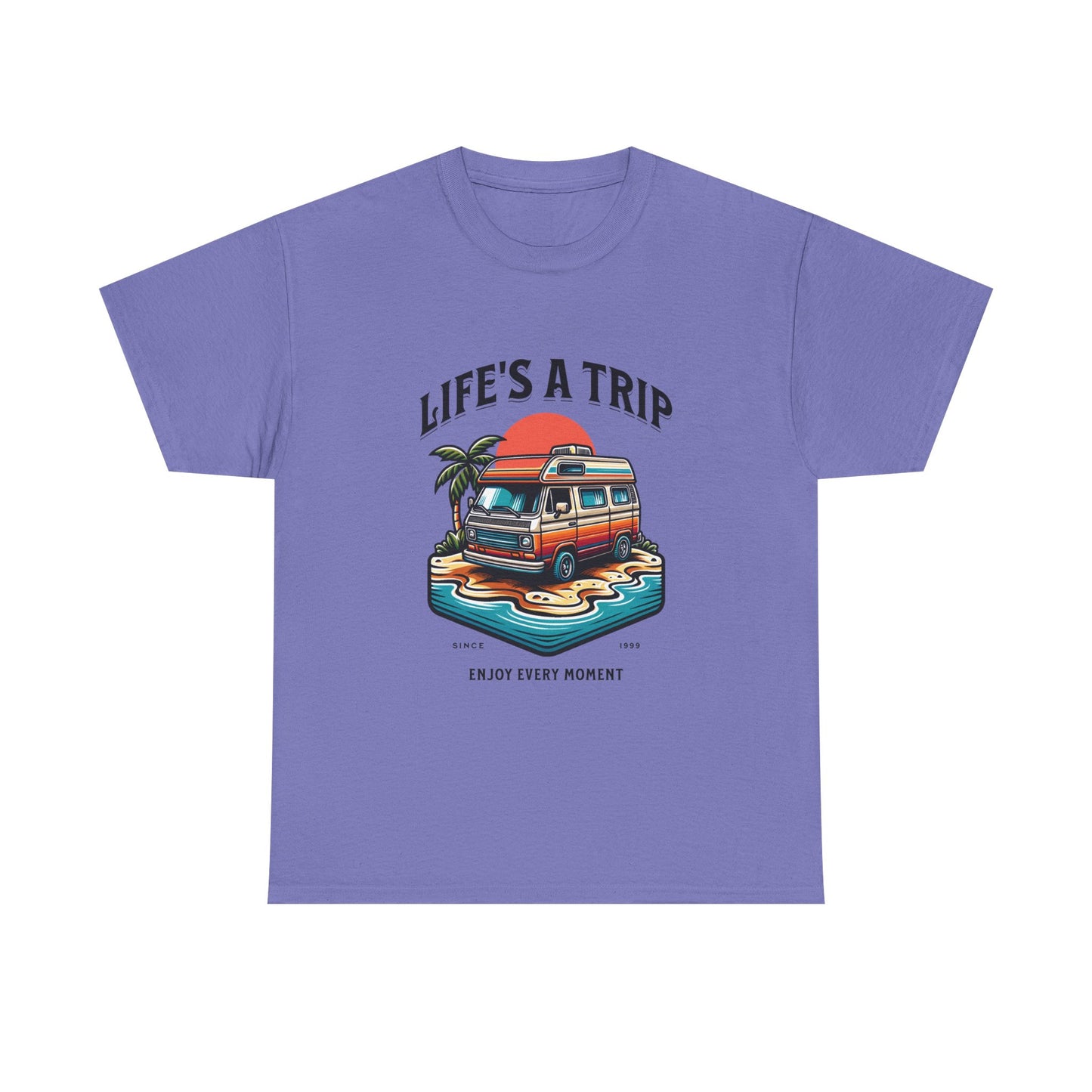 Travel Tee - Life's a Trip Unisex Heavy Cotton Tee