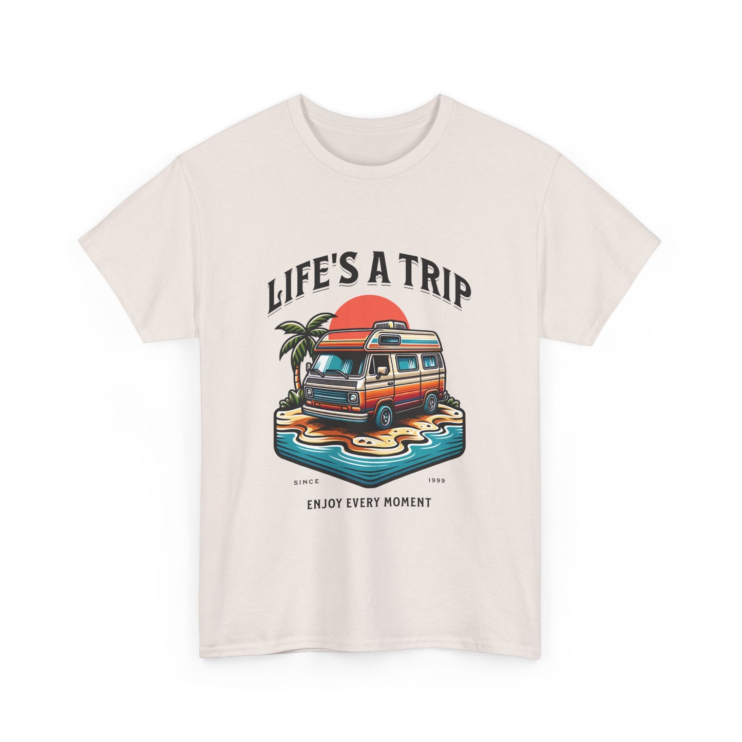 Travel Tee - Life's a Trip Unisex Heavy Cotton Tee