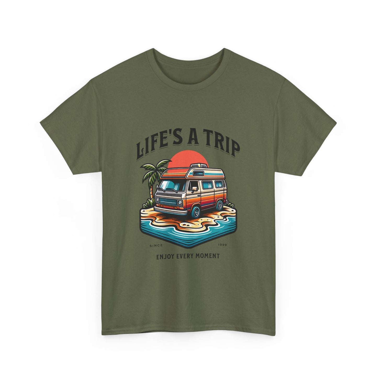 Travel Tee - Life's a Trip Unisex Heavy Cotton Tee
