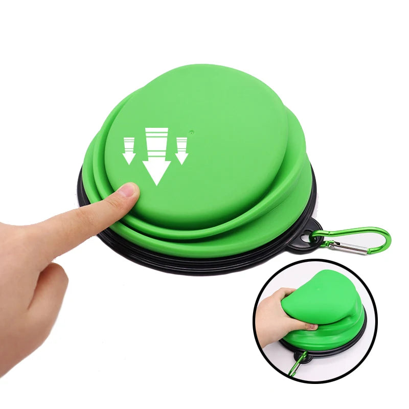 Collapsible Silicone Travel Pet Bowl