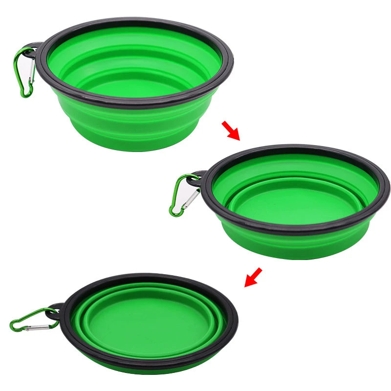 Collapsible Silicone Travel Pet Bowl