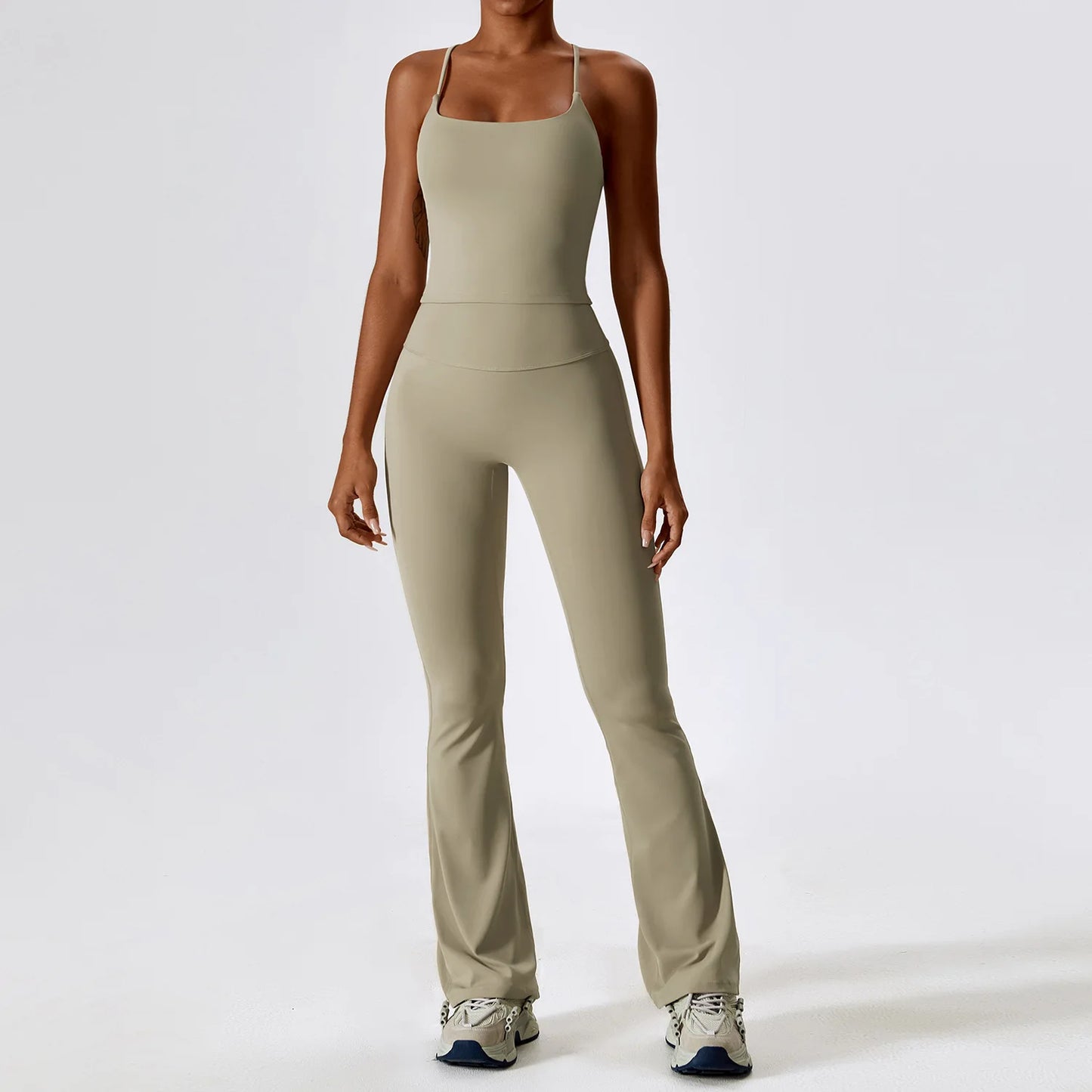 2-Piece Seamless Yoga Set – Move with Purpose, Stretch with Freedom (Sports Bra or Long Sleeve + High-Waist Leggings)