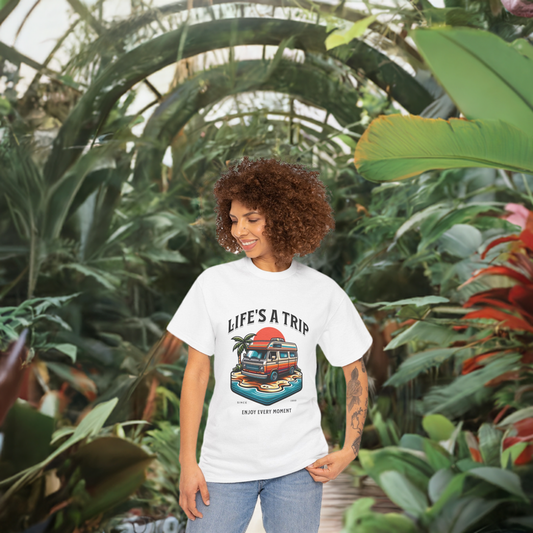 Travel Tee - Life's a Trip Unisex Heavy Cotton Tee