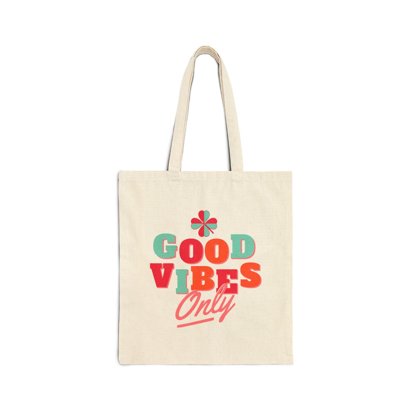 Good Vibes Cotton Canvas Tote Bag