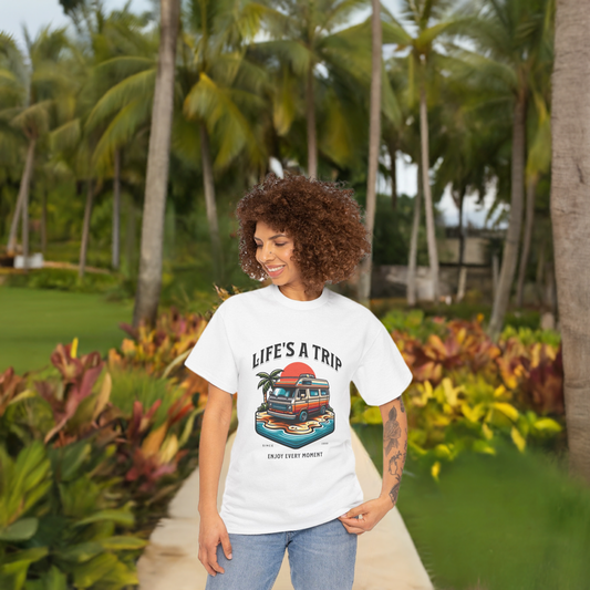 Travel Tee - Life's a Trip Unisex Heavy Cotton Tee