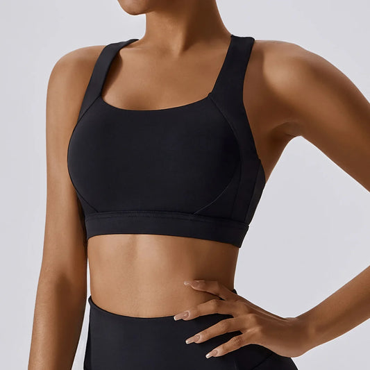 Women’s Crossed Shoulder Strap Sports Bra